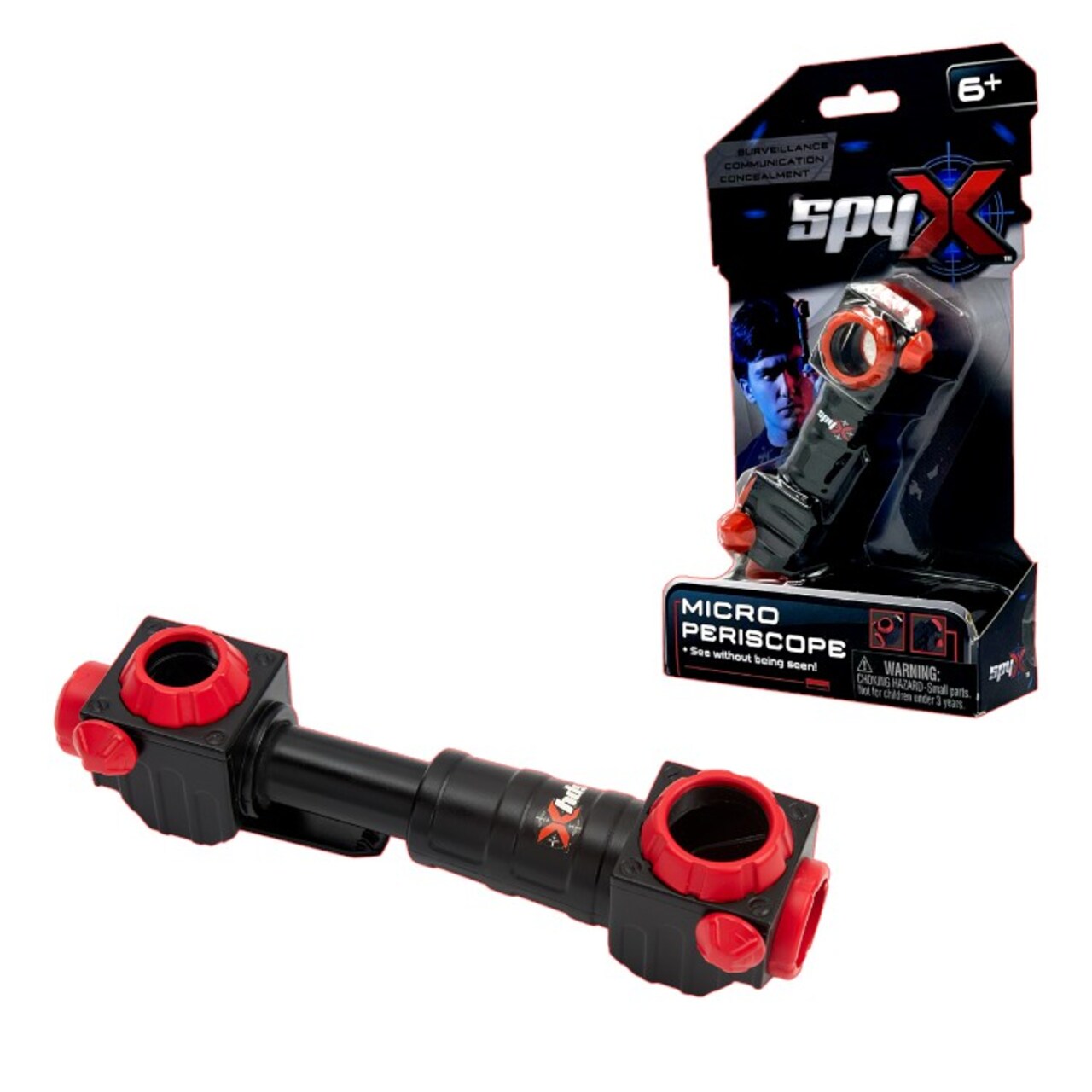 SpyX / Micro Periscope - Portable Spy Toy Gadget To See Around Corners & Peak Over Walls! 2 Models Transforms From Periscope To Telescope. Pocket Size Spy Gear For Kids Role Play